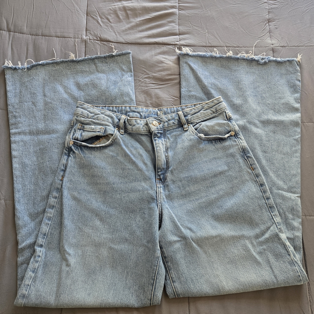 Forever 21 Light Blue Flare Jeans